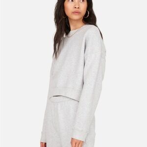 Mate the Label crop grey sweatshirt size medium
